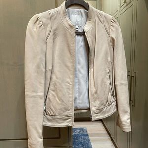 Joie Tan Leather Jacket